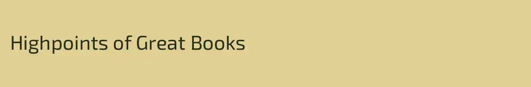 Highpoints of Great Books